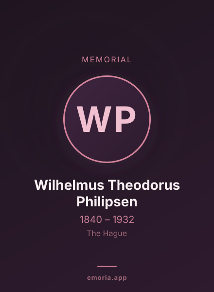 Memorial portrait of Wilhelmus Theodorus Philipsen