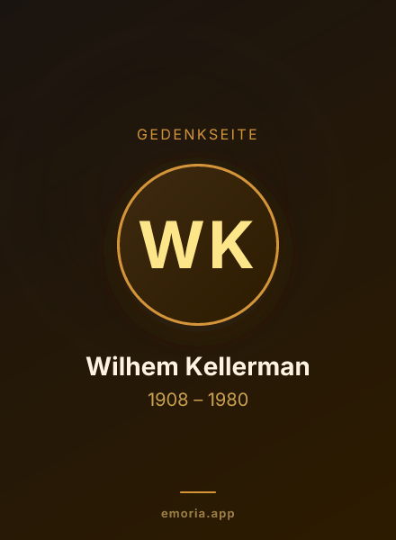Gedenkportrait von Wilhem Kellerman