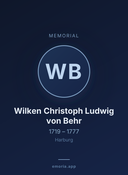Memorial portrait of Wilken Christoph Ludwig von Behr