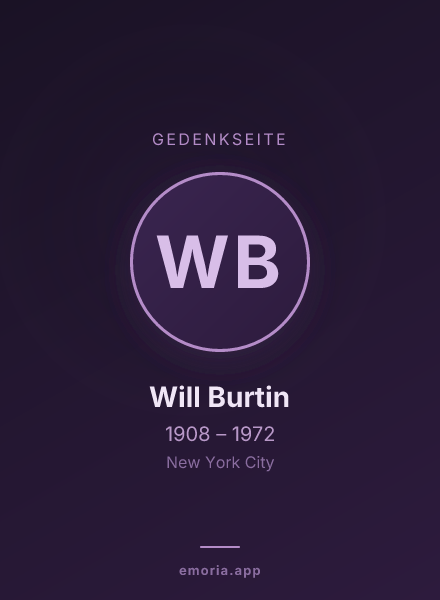 Gedenkportrait von Will Burtin