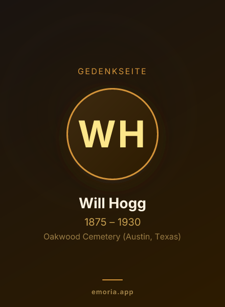 Gedenkportrait von Will Hogg