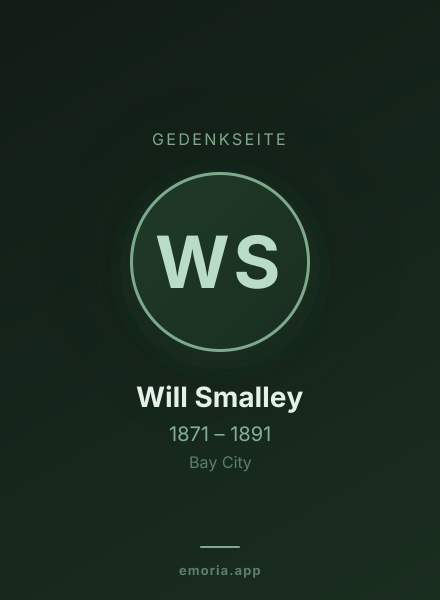Gedenkportrait von Will Smalley