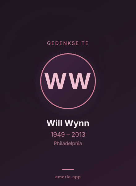 Gedenkportrait von Will Wynn