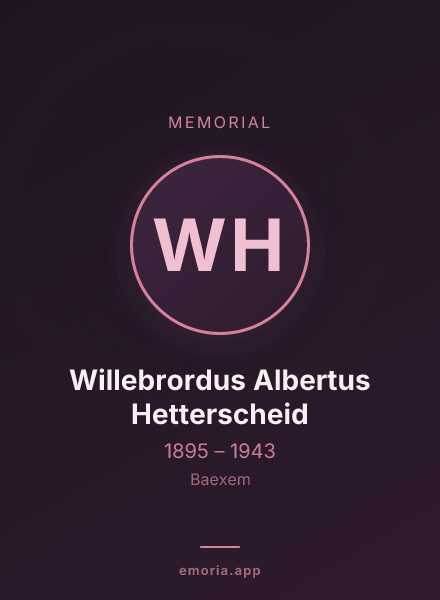 Memorial portrait of Willebrordus Albertus Hetterscheid