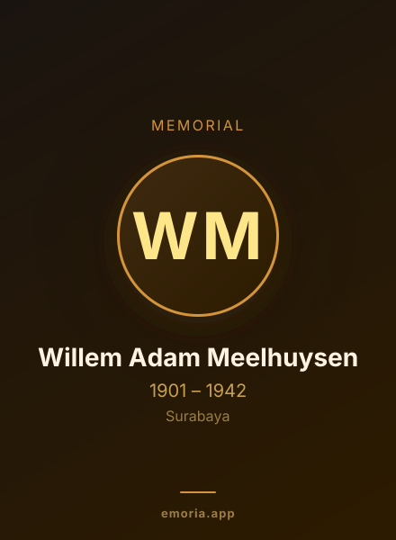 Memorial portrait of Willem Adam Meelhuysen