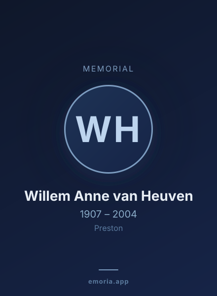 Memorial portrait of Willem Anne van Heuven