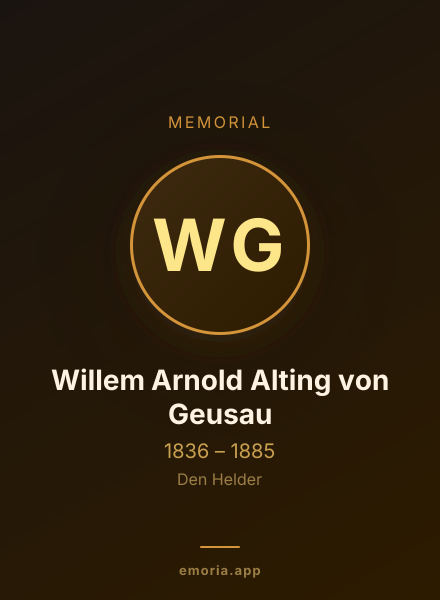 Memorial portrait of Willem Arnold Alting von Geusau