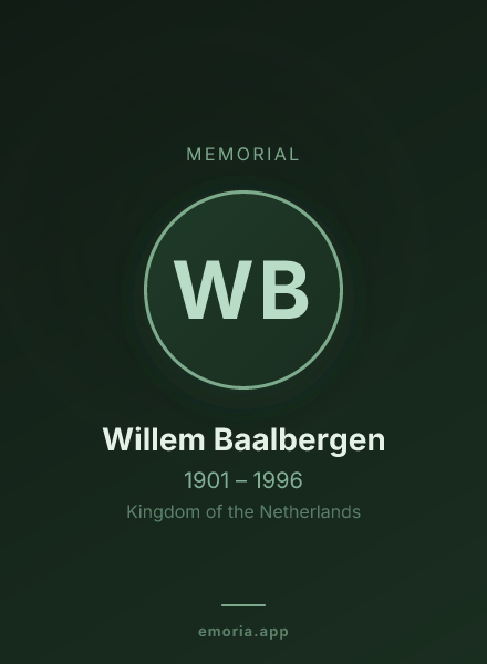Memorial portrait of Willem Baalbergen