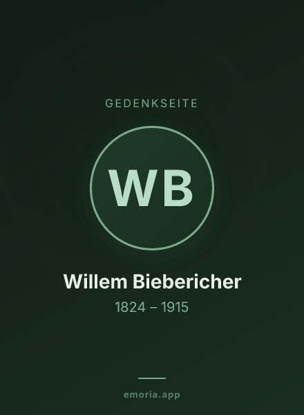 Gedenkportrait von Willem Biebericher