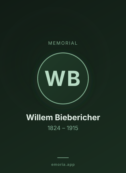 Memorial portrait of Willem Biebericher