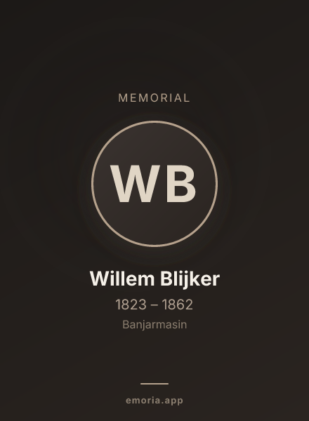 Memorial portrait of Willem Blijker