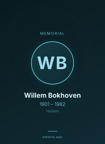 Memorial portrait of Willem Bokhoven