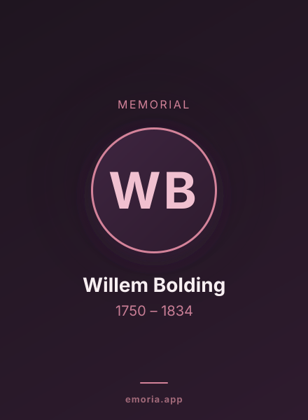 Memorial portrait of Willem Bolding