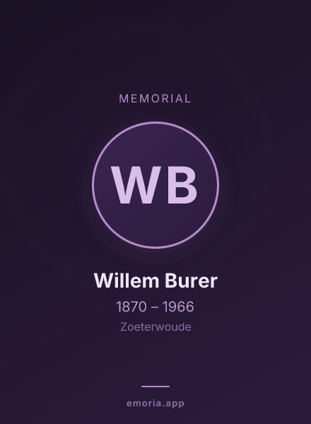 Memorial portrait of Willem Burer