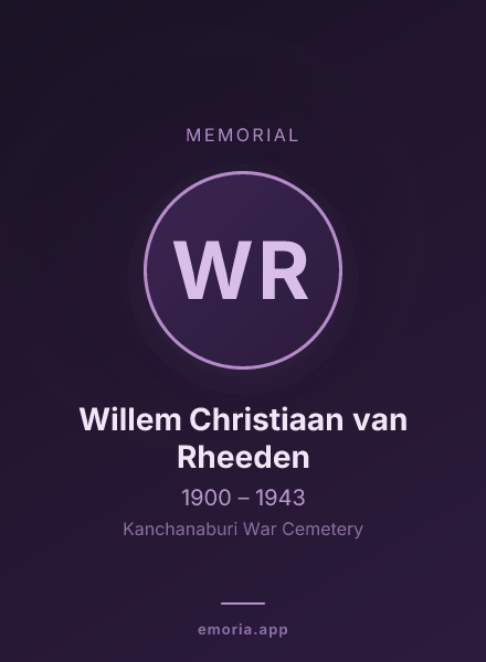 Memorial portrait of Willem Christiaan van Rheeden