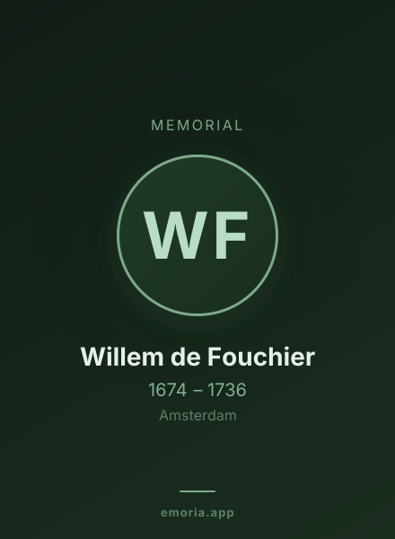 Memorial portrait of Willem de Fouchier