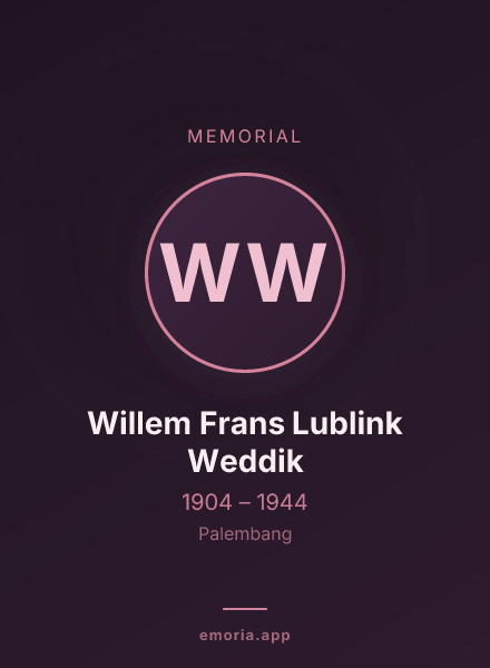 Memorial portrait of Willem Frans Lublink Weddik