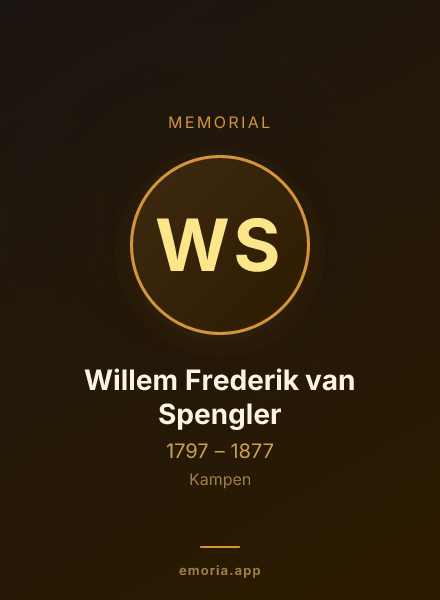Memorial portrait of Willem Frederik van Spengler