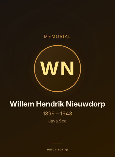 Memorial portrait of Willem Hendrik Nieuwdorp