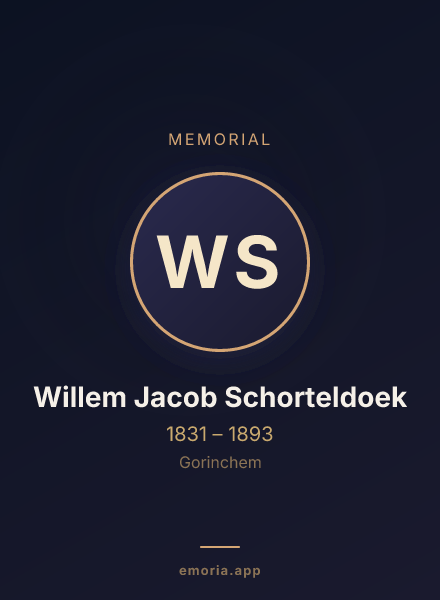 Memorial portrait of Willem Jacob Schorteldoek