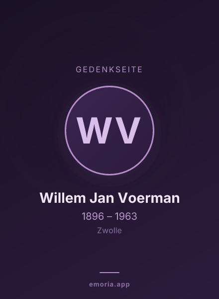 Gedenkportrait von Willem Jan Voerman