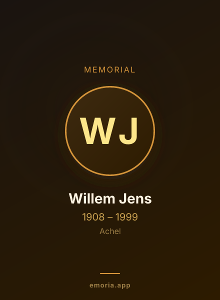Memorial portrait of Willem Jens