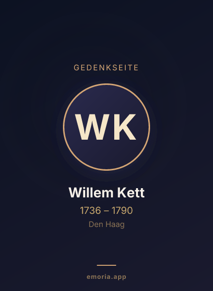 Gedenkportrait von Willem Kett