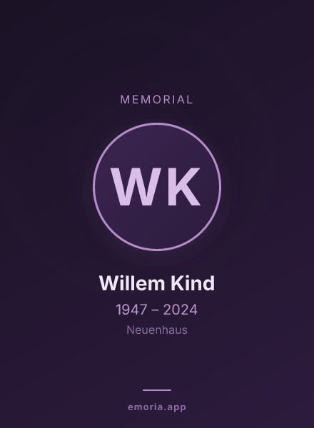 Memorial portrait of Willem Kind