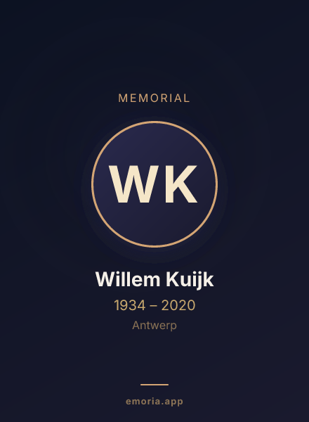 Memorial portrait of Willem Kuijk