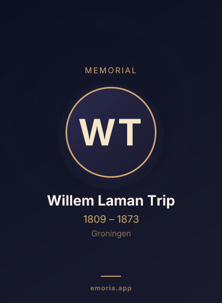 Memorial portrait of Willem Laman Trip