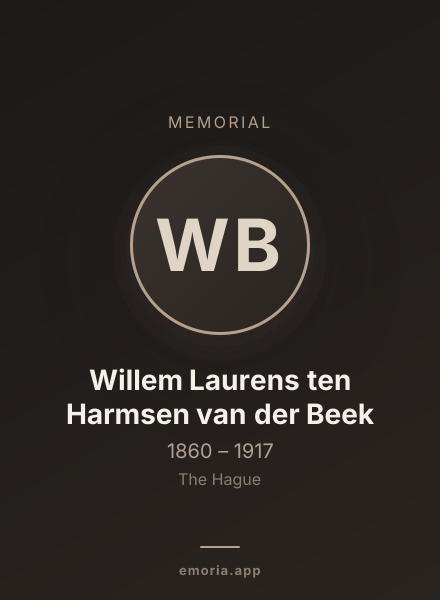 Memorial portrait of Willem Laurens ten Harmsen van der Beek