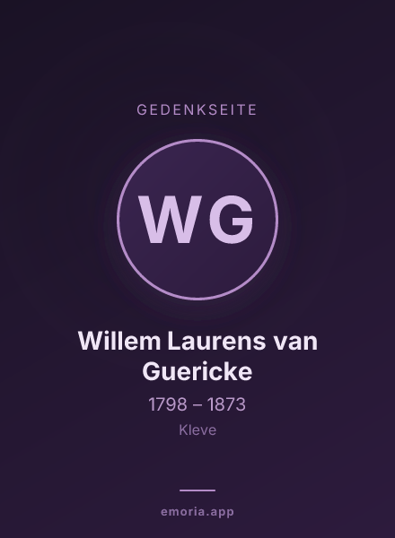 Gedenkportrait von Willem Laurens van Guericke