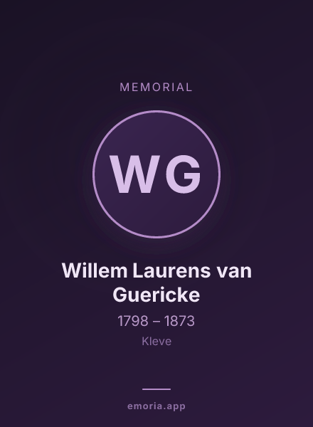 Memorial portrait of Willem Laurens van Guericke