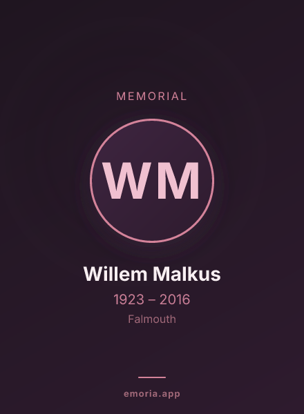 Memorial portrait of Willem Malkus