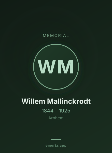 Memorial portrait of Willem Mallinckrodt