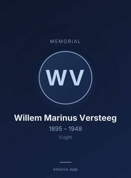 Memorial portrait of Willem Marinus Versteeg