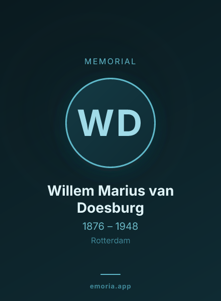 Memorial portrait of Willem Marius van Doesburg