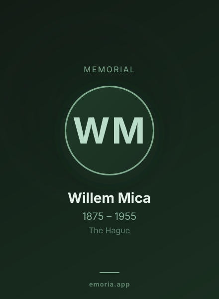Memorial portrait of Willem Mica
