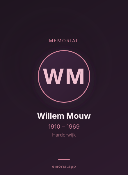 Memorial portrait of Willem Mouw