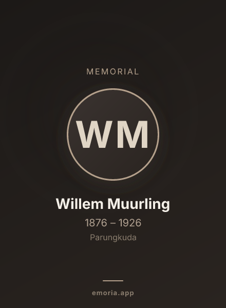 Memorial portrait of Willem Muurling
