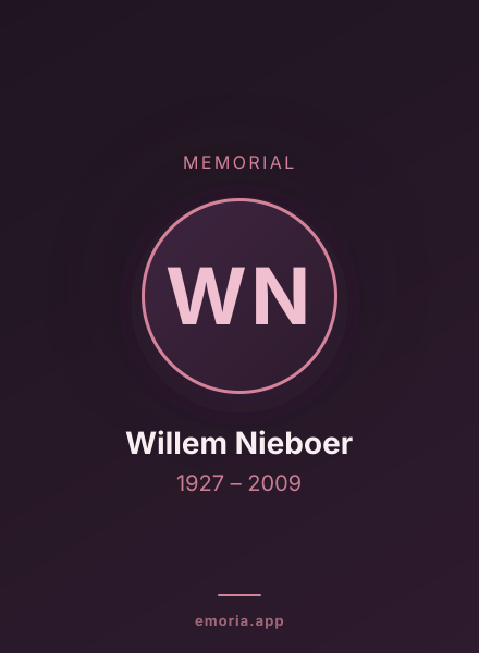 Memorial portrait of Willem Nieboer
