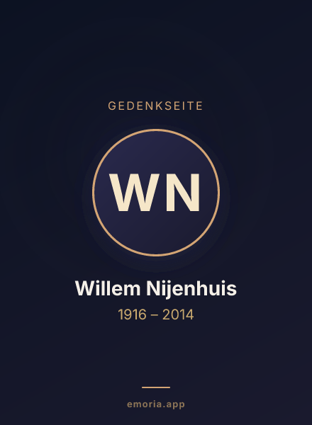 Gedenkportrait von Willem Nijenhuis