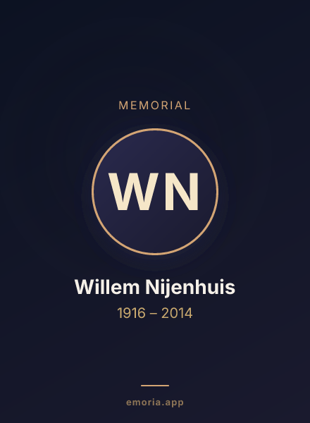 Memorial portrait of Willem Nijenhuis