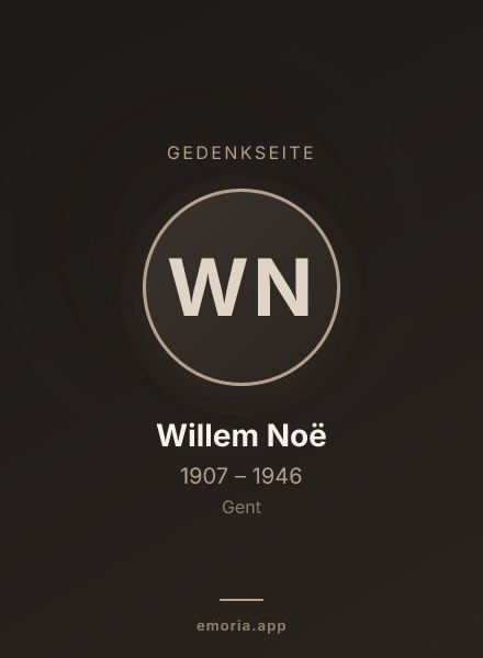 Gedenkportrait von Willem Noë