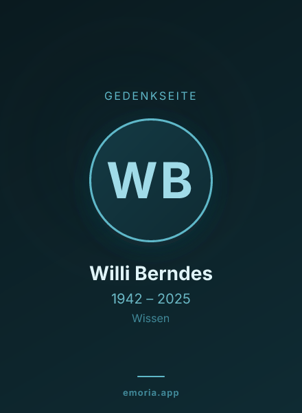 Gedenkportrait von Willi Berndes