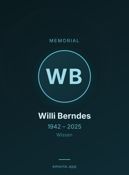 Memorial portrait of Willi Berndes