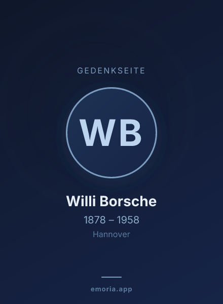 Gedenkportrait von Willi Borsche