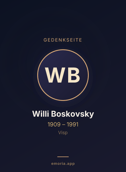 Gedenkportrait von Willi Boskovsky
