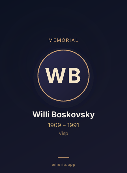 Memorial portrait of Willi Boskovsky