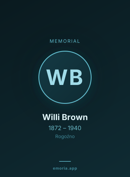 Memorial portrait of Willi Brown